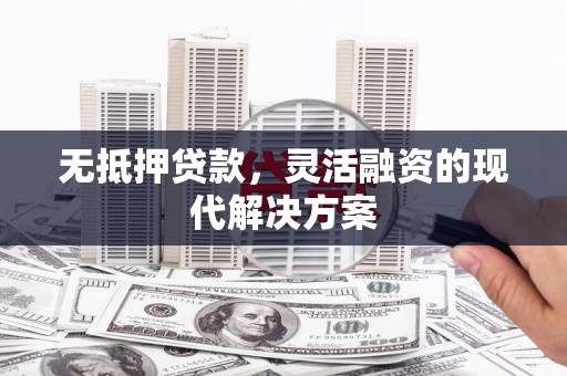 洱源无抵押贷款，灵活融资的现代解决方案
